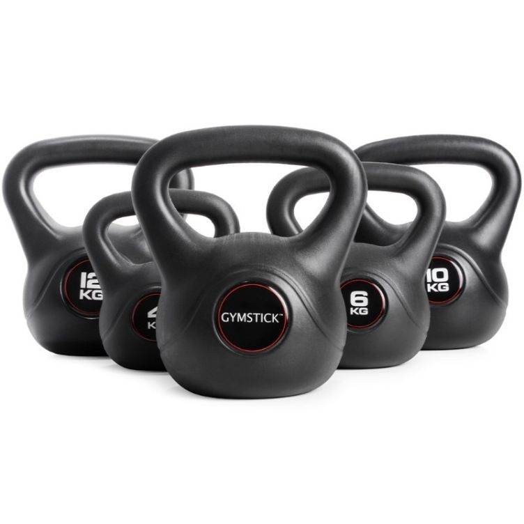 Gymstick Vinyl Kettlebell Set 4-12kg