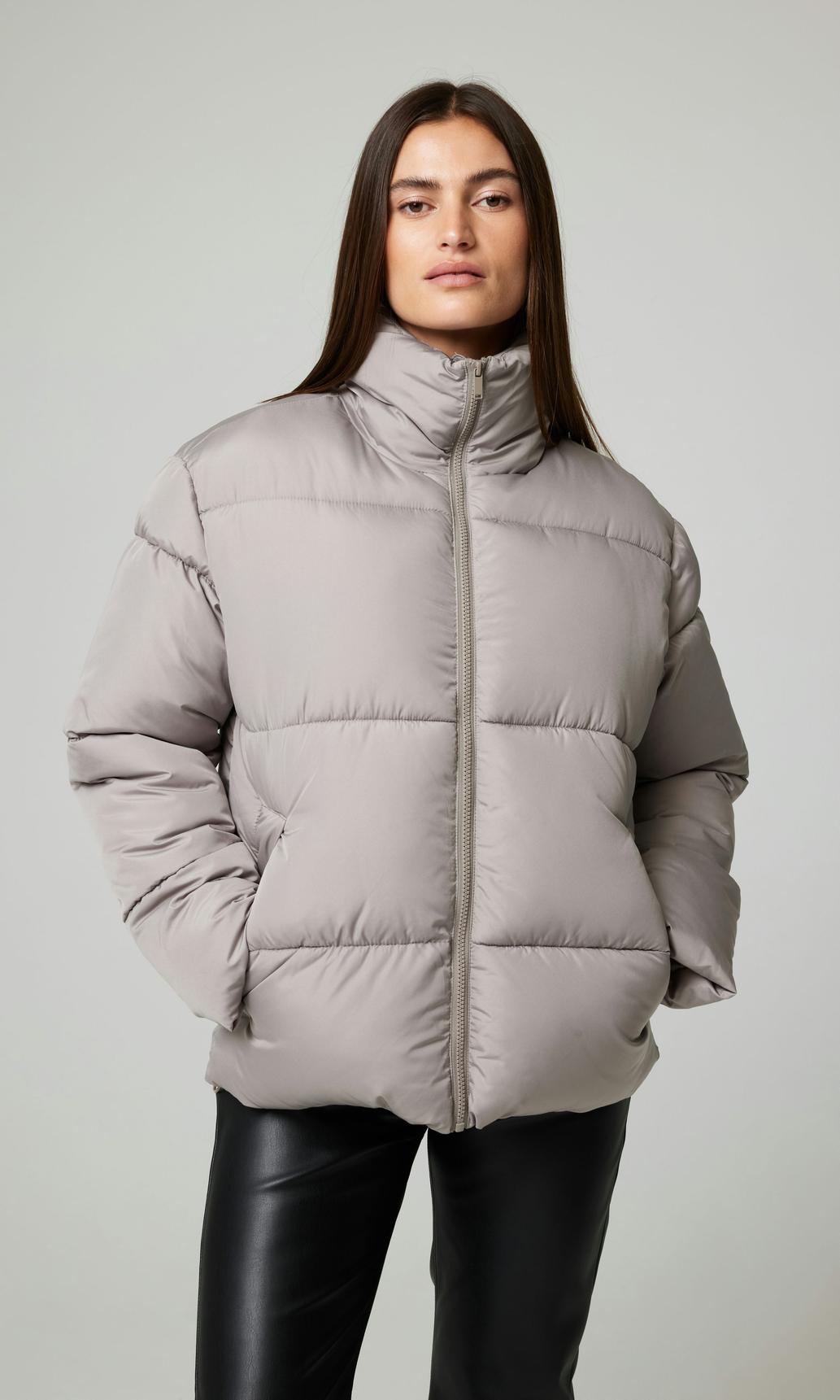 Ljusbrun Ella pufferjacka för dam