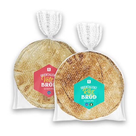Orientaliskt bröd 4-pack. 2 för 14 kr.