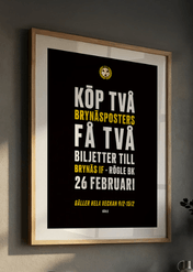 Köp två Brynäs-posters hos Gallerix, få två matchbiljetter