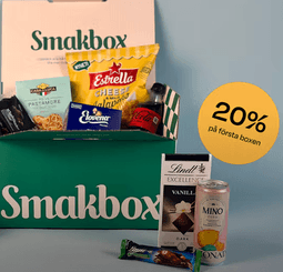 Kickstarta året med 20 % rabatt på första boxen hos Smakbox