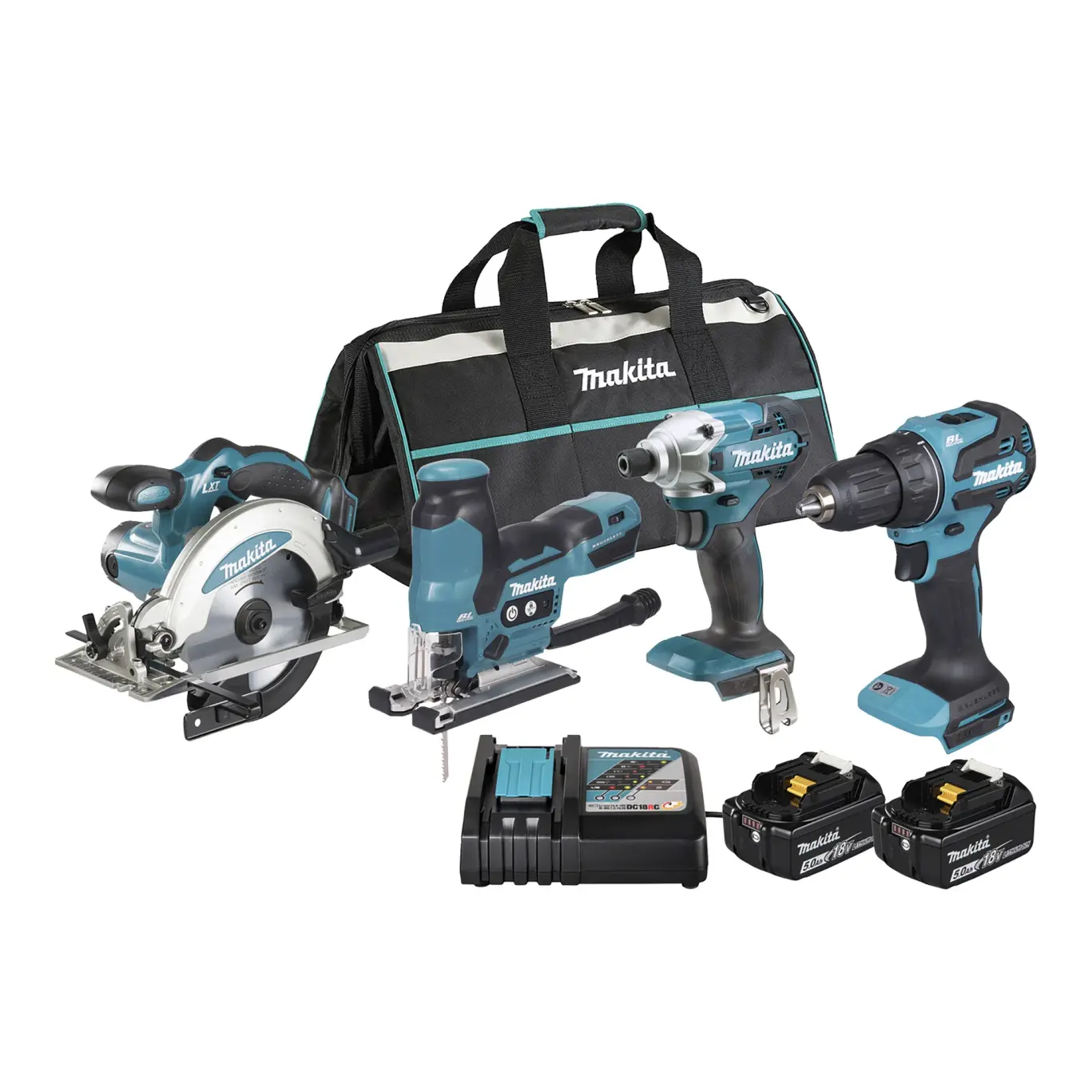 Makita DLX4185TX1 Verktygspaket 8 delar 18V