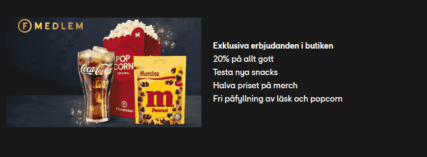 Den 10-12 mars är det medlemsdagar på Filmstaden