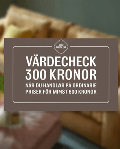 Få en värdecheck hos Mio på 300 kr vid köp för minst 600 kr