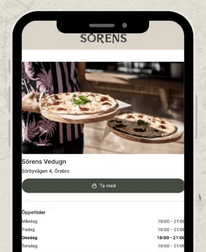 20 % rabatt på take away hos Sörens Vedugn I Örebro