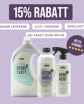 15 % rabatt hos Sunda