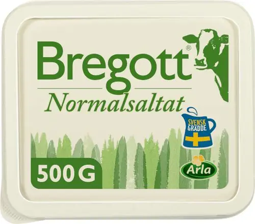 Bregott Normalsaltat – smör och rapsolja.