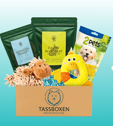 20 % rabatt på din första box hos Tassboxen