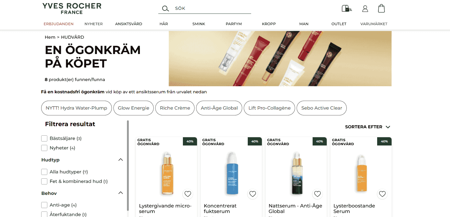 EN ÖGONKRÄM PÅ KÖPET