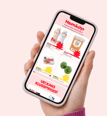 100kr rabatt vid köp med hemlevernas hos Hemköp