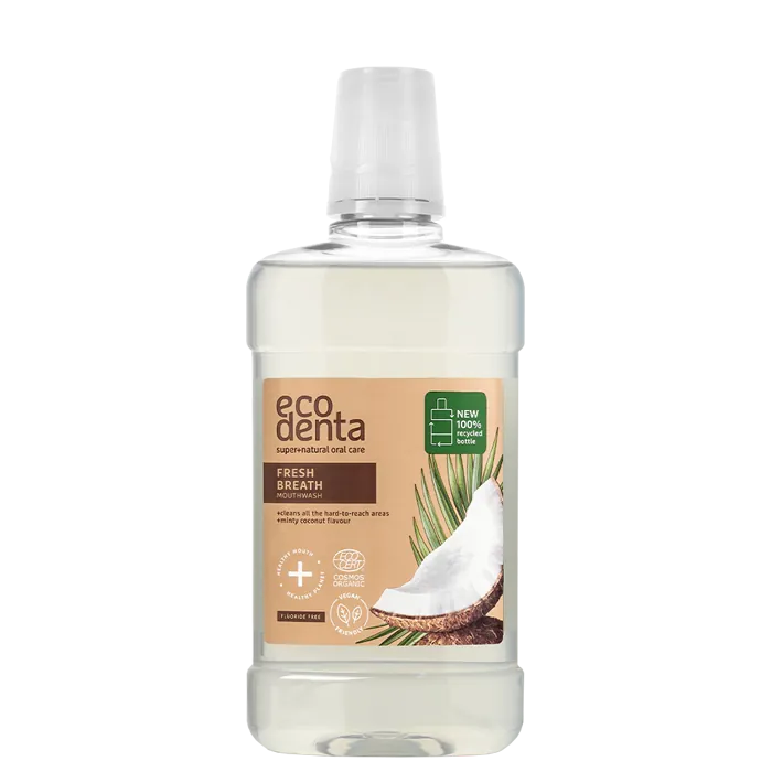 Ecodenta Fresh Breath Coconut munskölj 500 ml – fräsch känsla i vardagen