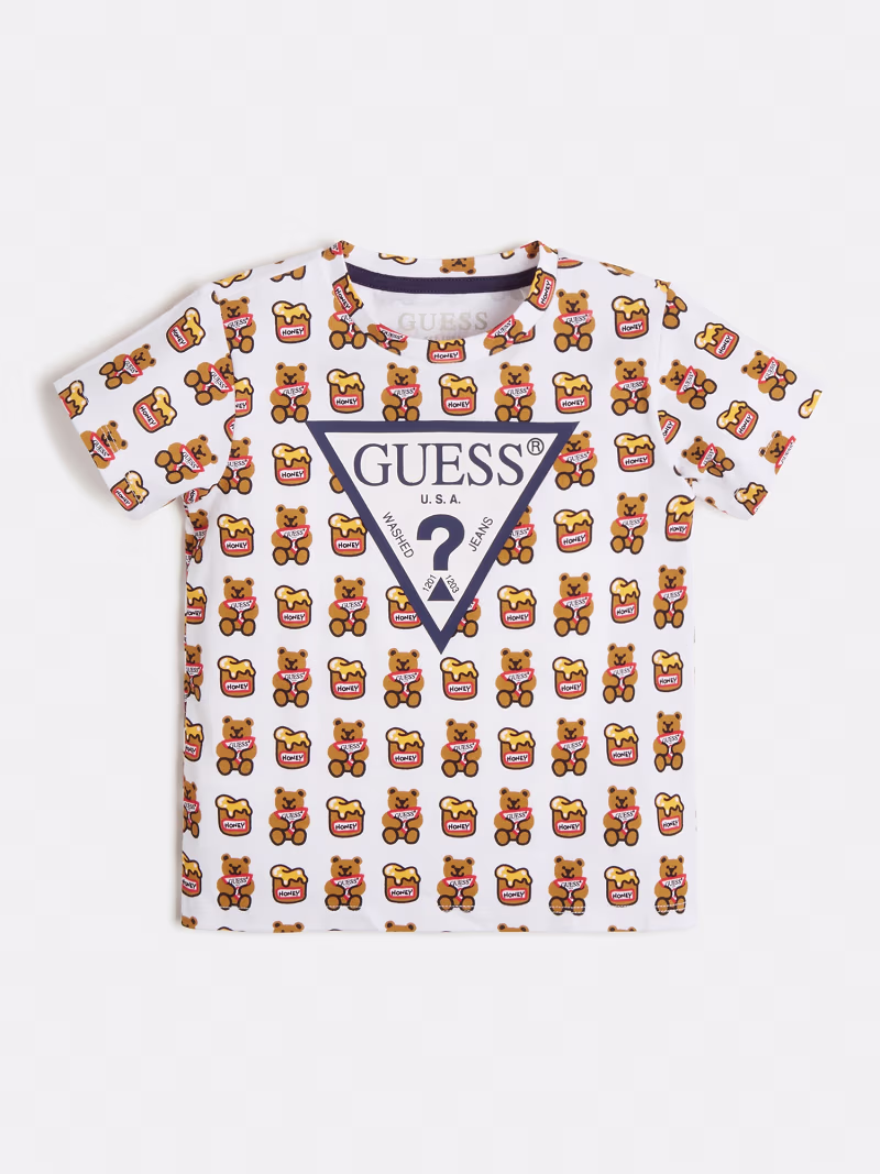 GUESS All-Over Logo Print T-Shirt