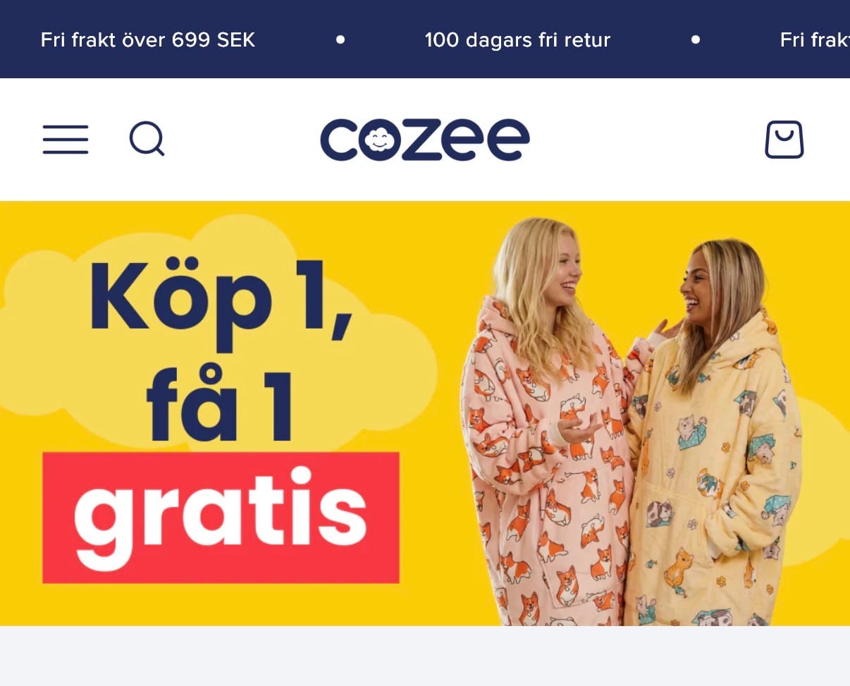 Köp en Cozee och få en gratis! 
