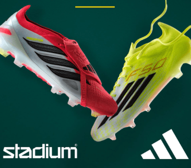 25 % rabatt på köp av Adidas fotbollsprodukter hos Stadium