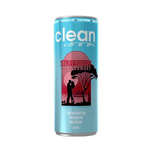 Clean Drink Strawberry Sunset 33cl