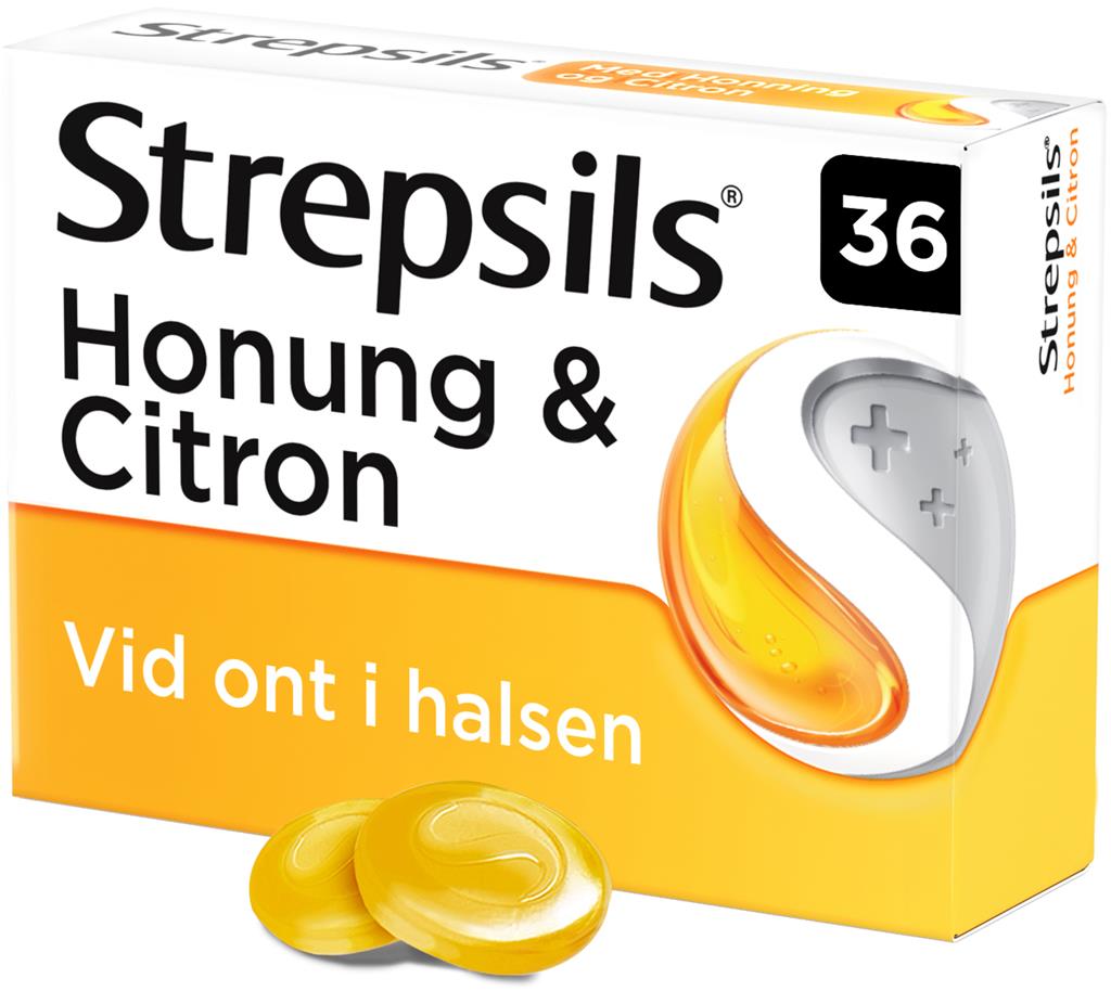 Strepsils Honung & Citron Sugtabletter 36 st