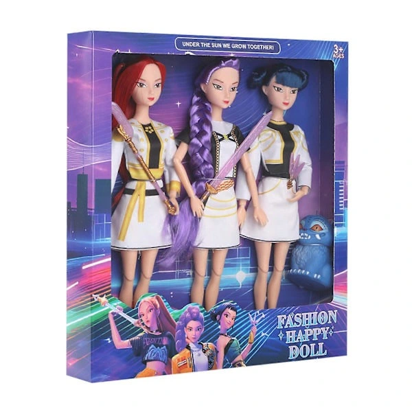 Kpop Demon Hunters Actionfigurer Set 3-pack