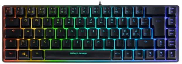 Deltaco Gaming DK240 RGB Membrantangentbord.