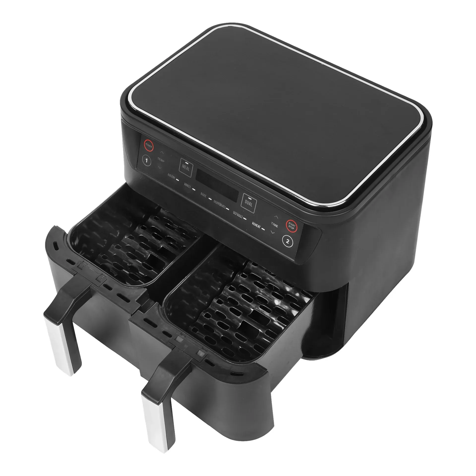 Varmluftsfritös med dubbla korgar 2400 W