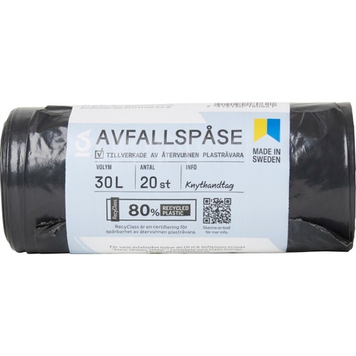 Avfallspåse 30L 20-pack ICA