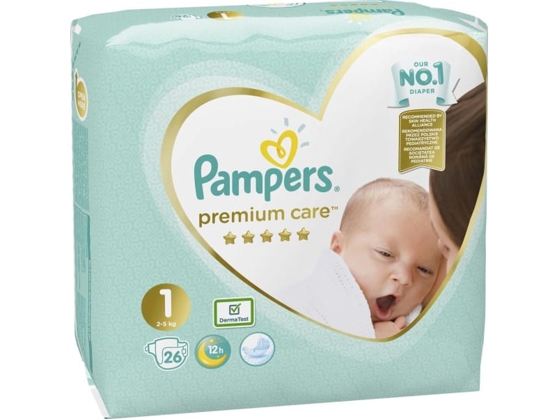 Pampers Premium Care Blöjor Storlek 1 26 st