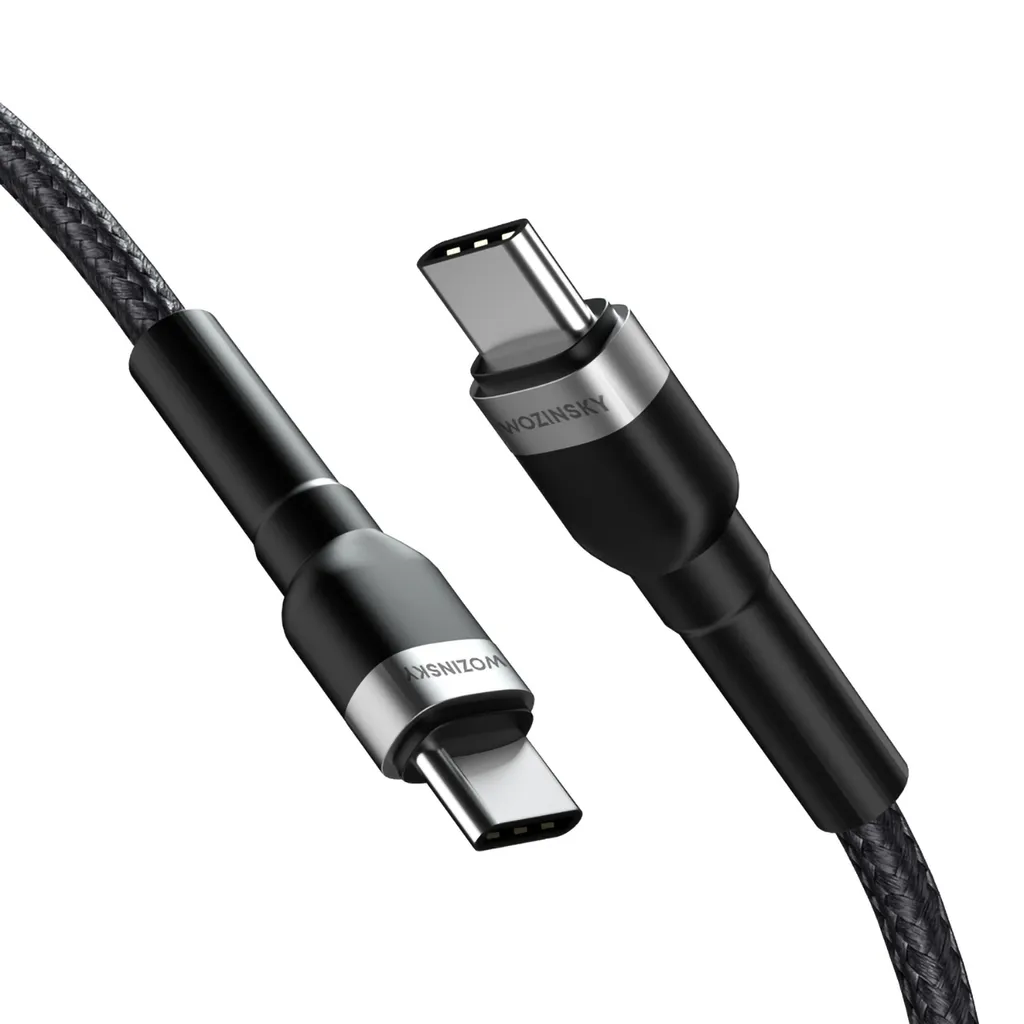 Wozinsky USB-C till USB-C kabel 65W, 1m Svart