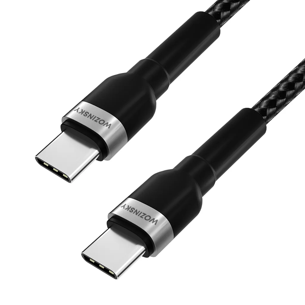 Wozinsky USB-C till USB-C kabel 65W, 1m Svart