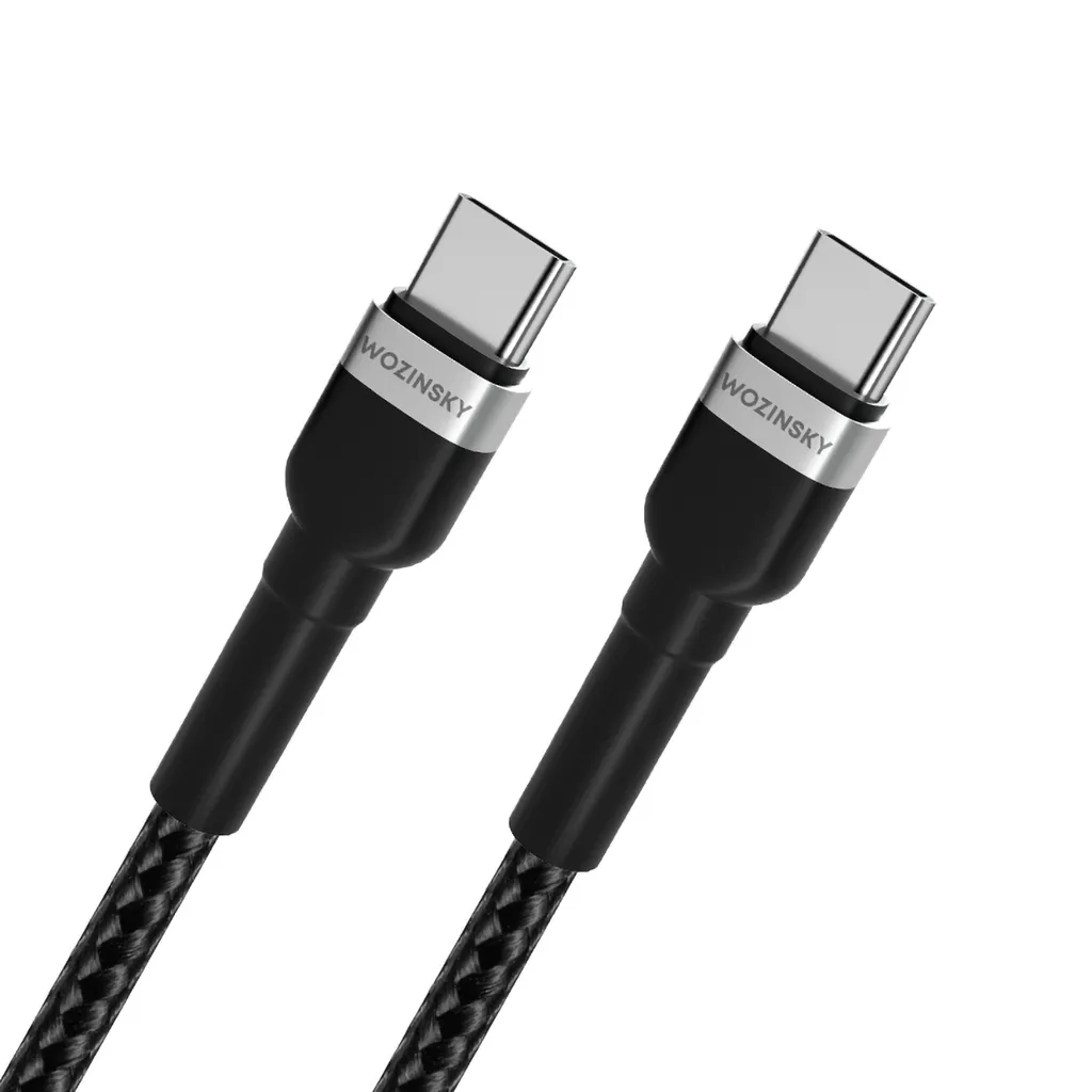 Wozinsky USB-C till USB-C kabel 65W, 1m Svart