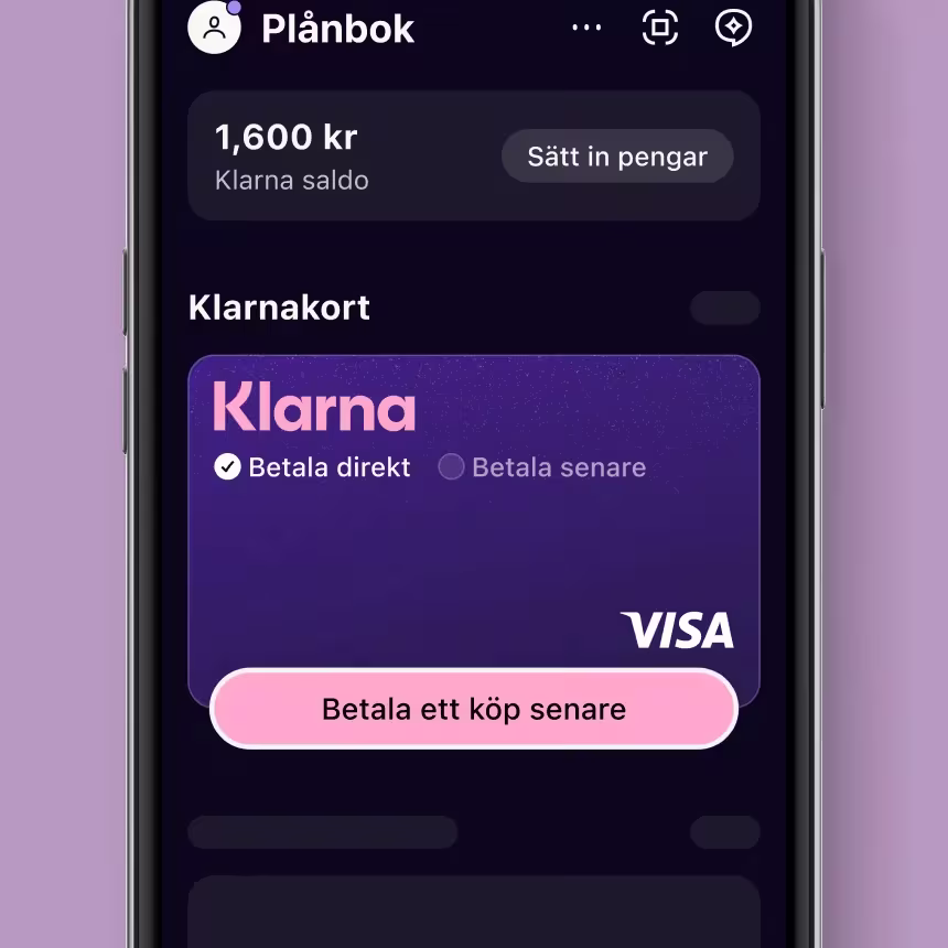Betala enkelt nu eller senare