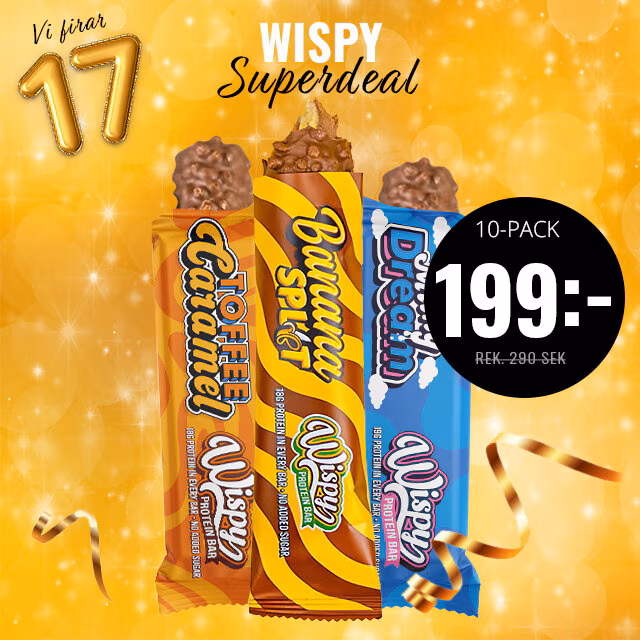 SPORTKOST FYLLER 17 ÅR! 🥳 - Det firar vi såklart med oslagbara deals med upp till 70% rabatt.