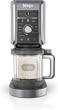 Ninja Creami NC502EU Deluxe glassmaskin med 2 koppar och 10 funktioner, glassmaskin, gelato, sorbet,
