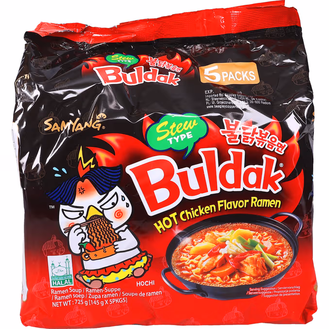 Buldak Hot Chicken Ramen 2 x 5-Pack från Samyang
