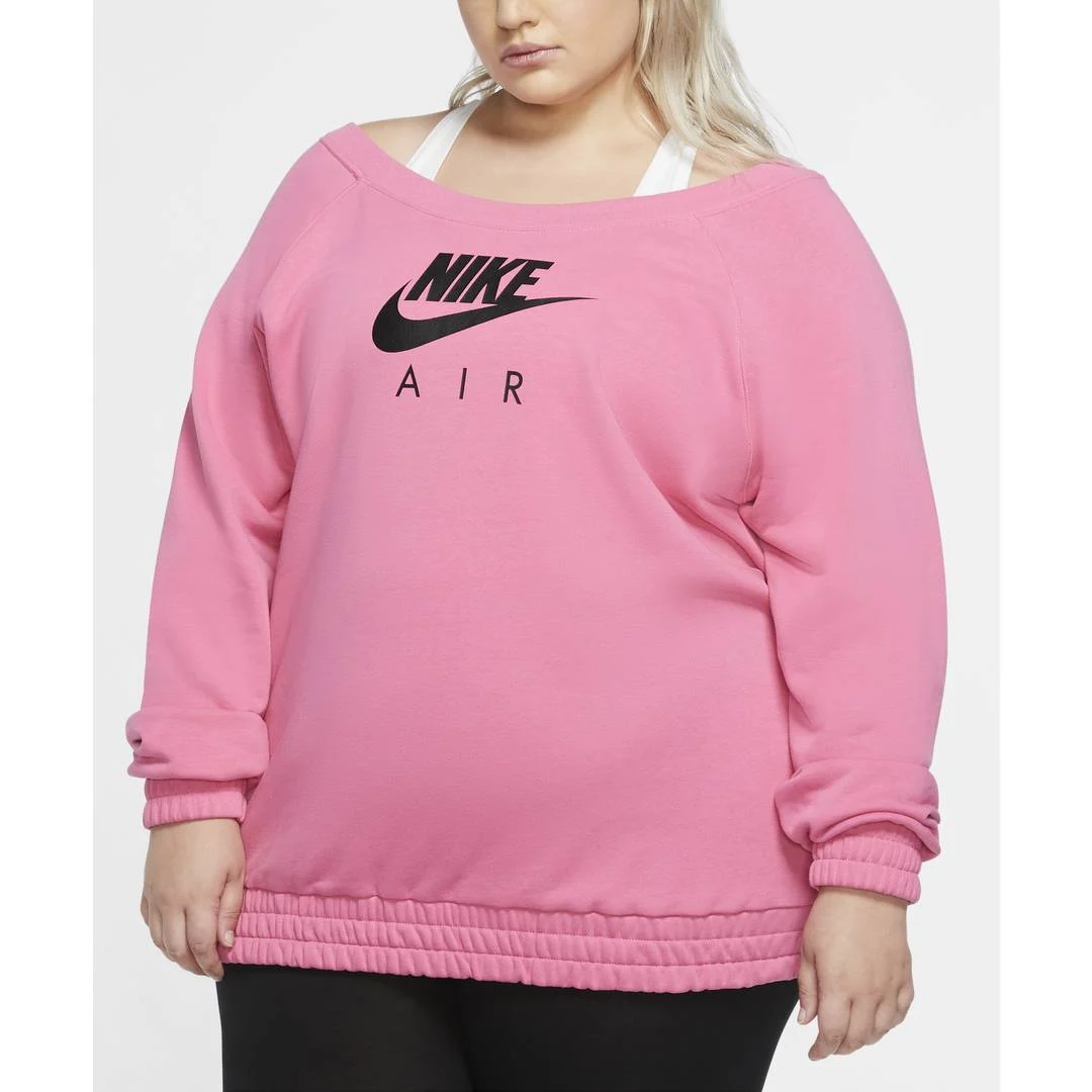 Nike Air W Fleece LS Rosa Tröja