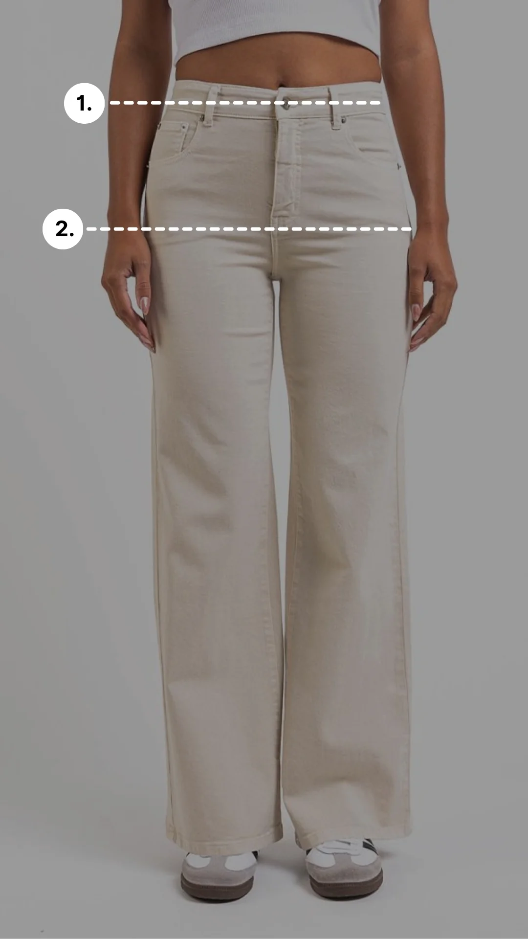 Mel 04Low Raka Linnebyxor Beige