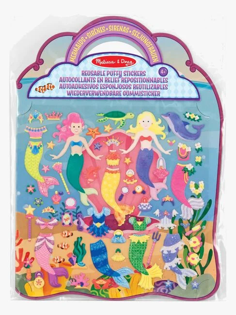 Melissa & Doug Klistermärkesbok Sjöjungfrur 65 st