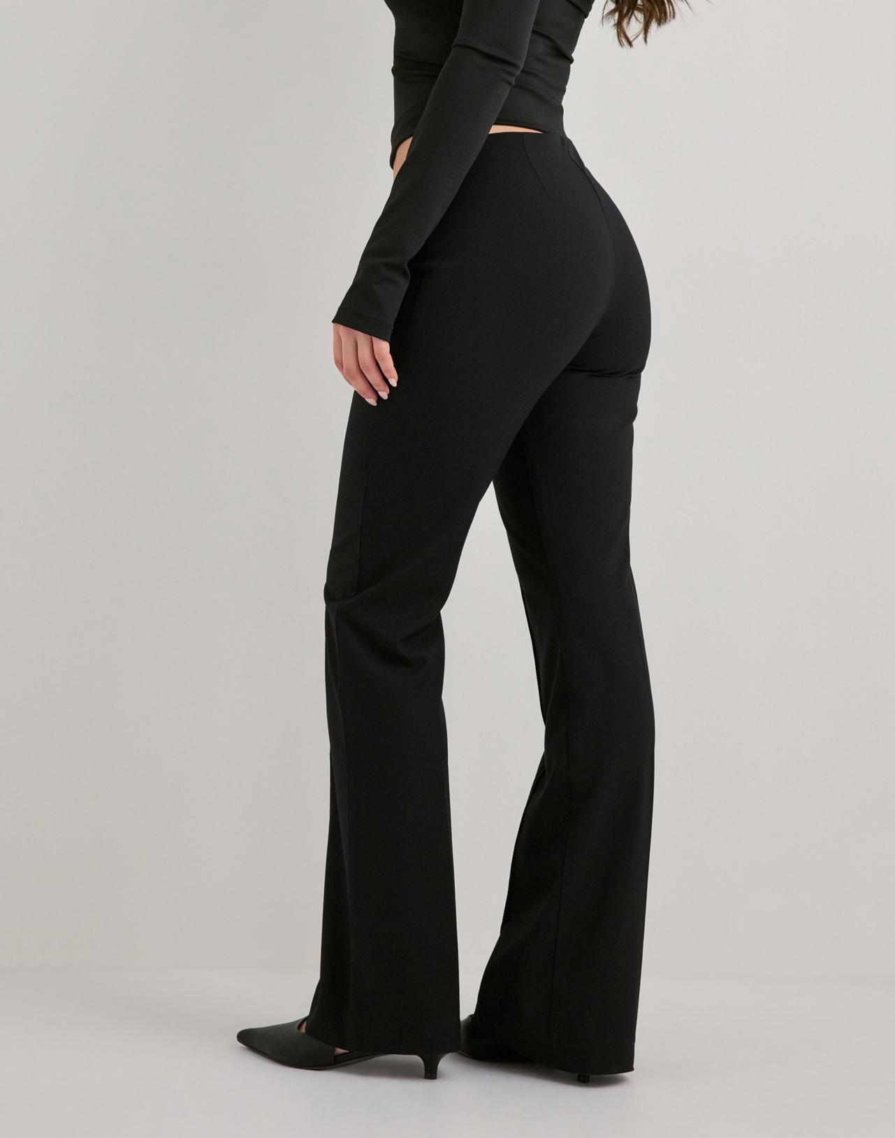 Nelly No Waist Svarta Kostymbyxor