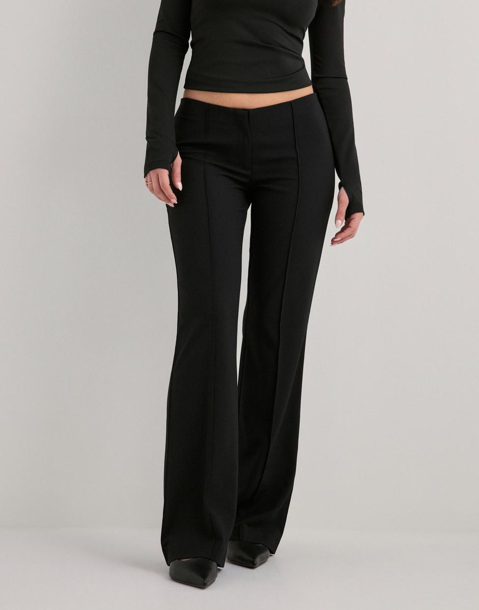 Nelly No Waist Svarta Kostymbyxor