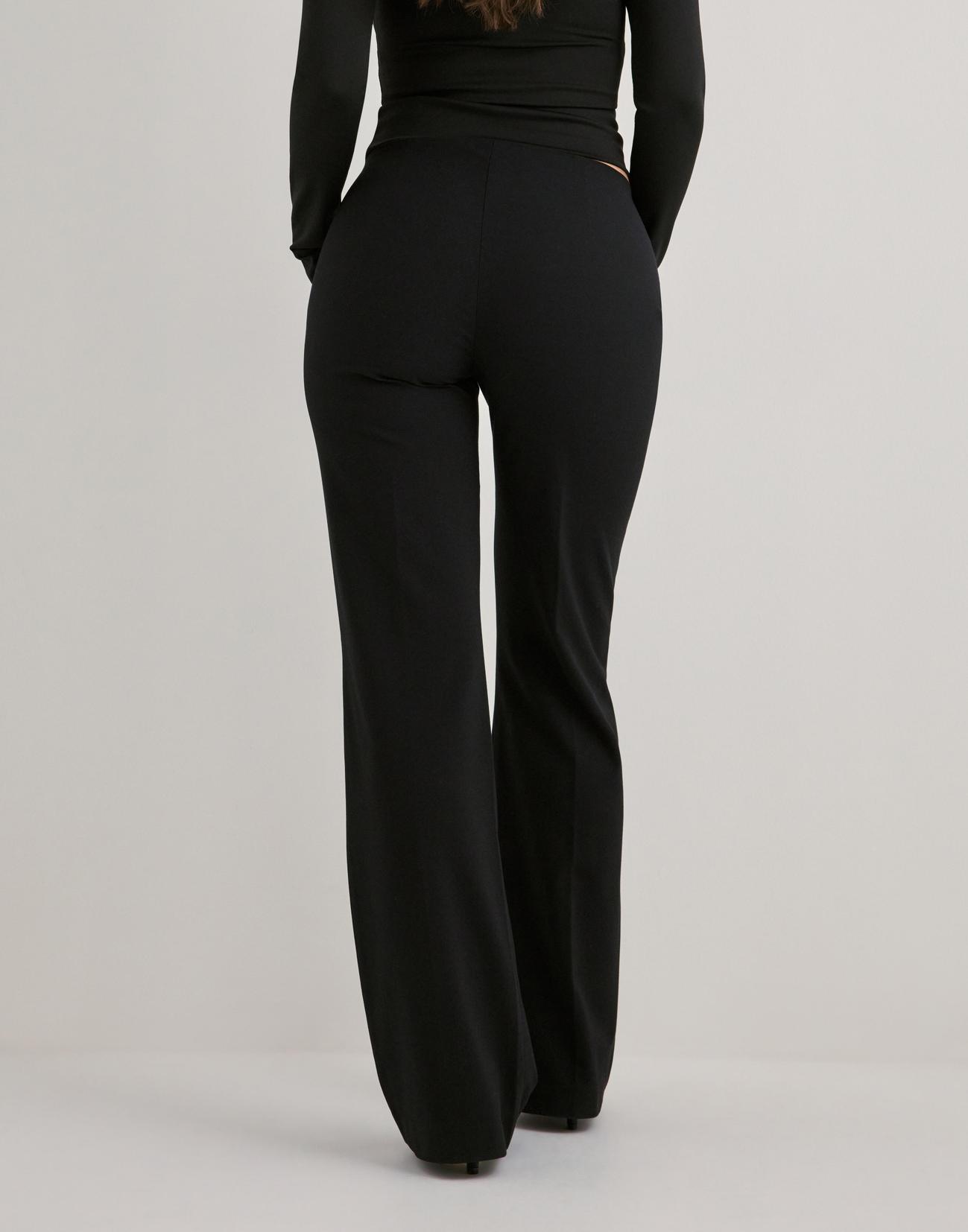 Nelly No Waist Svarta Kostymbyxor