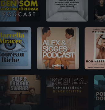 Lyssna på Podme gratis i 1 månad