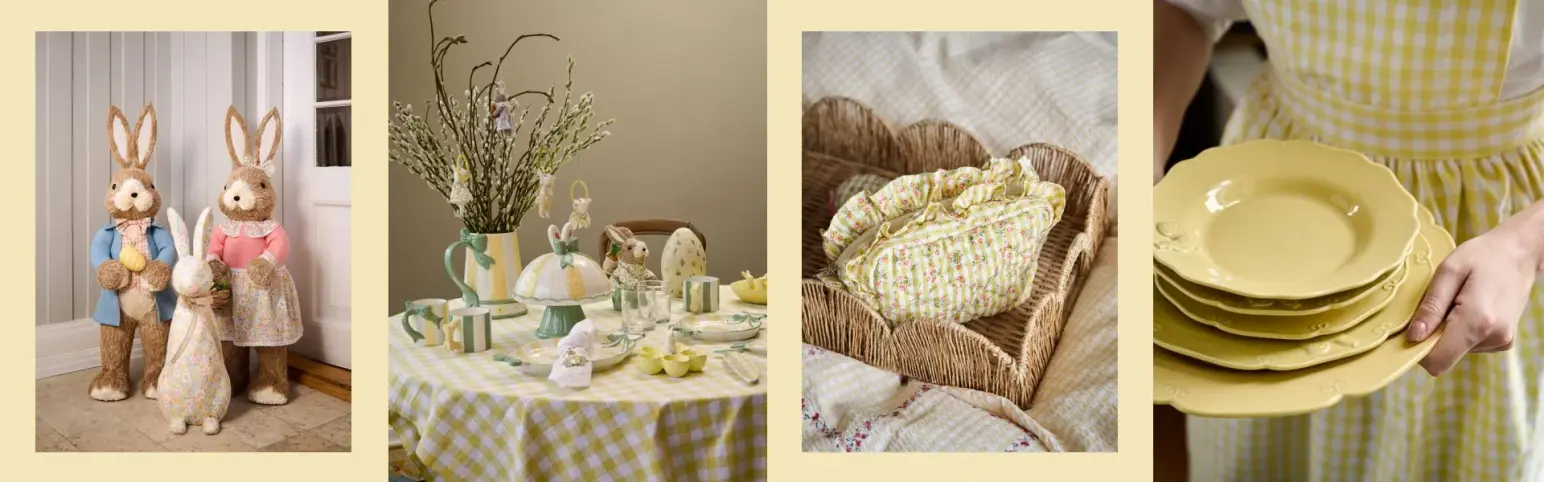 Påskinspiration – Dukar, Servetter och Dekorationer