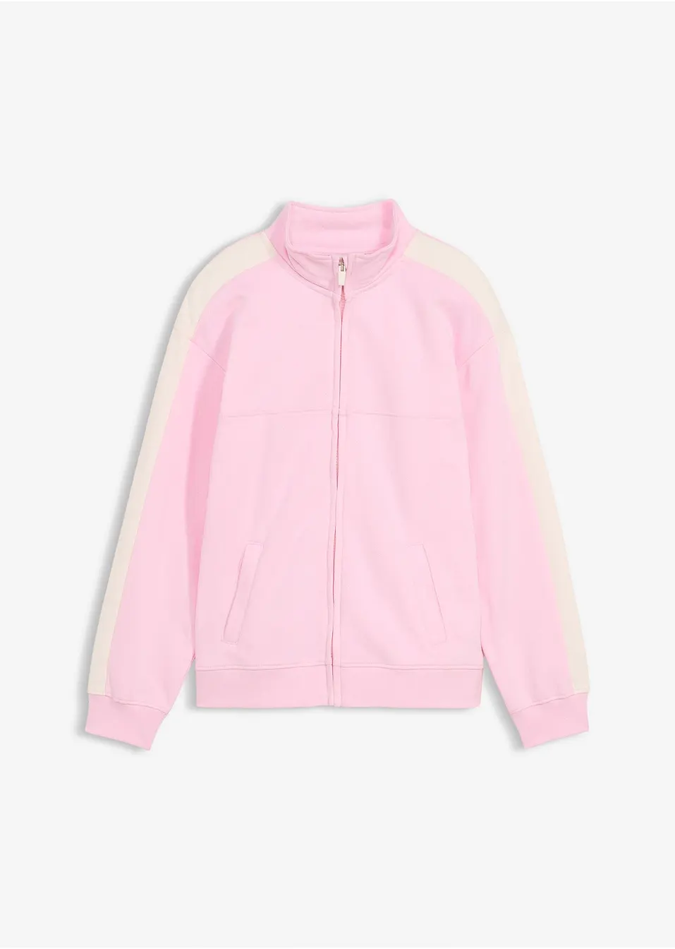 Sportig sweatshirt med randiga ärmar