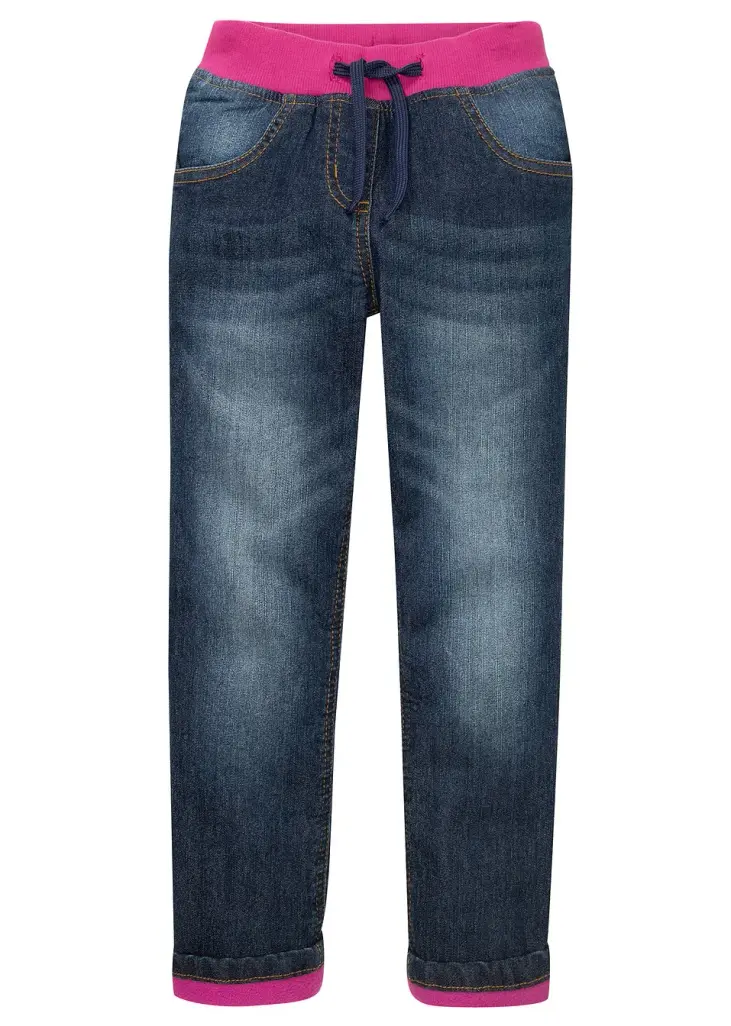 Termojeans med varmt fleecefoder