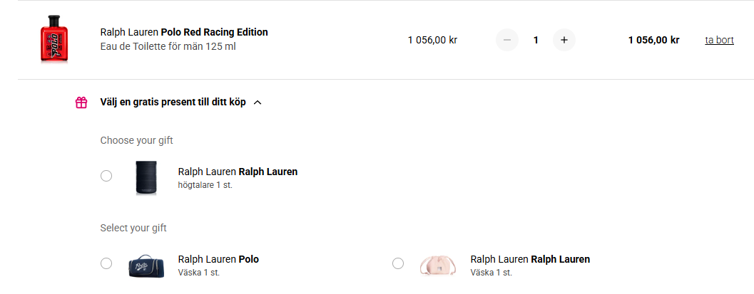 Notino • Få upp till 2 gåvor från Ralph Lauren - vid en viss summa! 