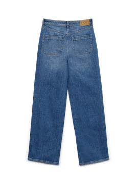 VMTESSA Mellanblå Jeans med Vida Ben