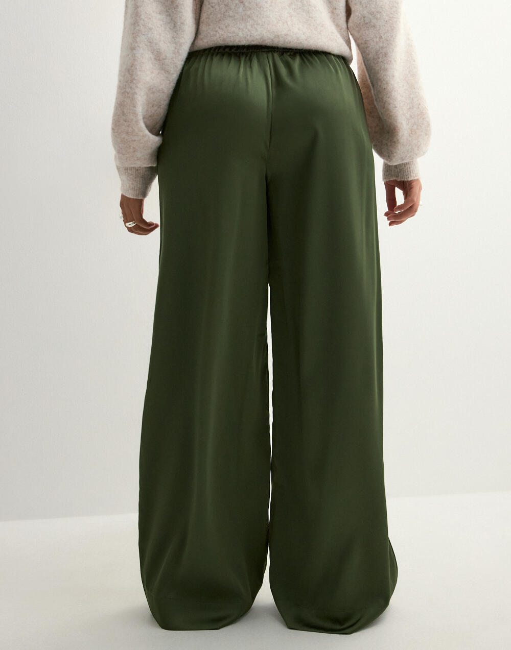 Nelly Pull On Satinbyxor Mörkgrön