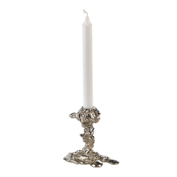 Pols Potten Drip Ljusstake Silver 14 cm