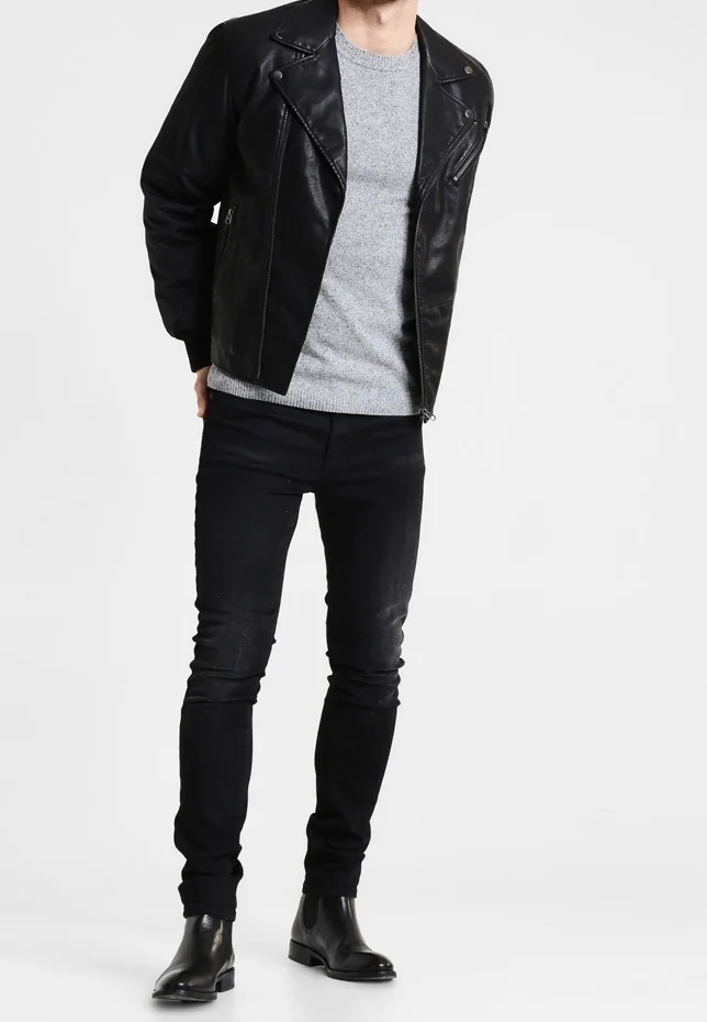 Bertoni Stickad Tröja Gråmelerad Begagnad