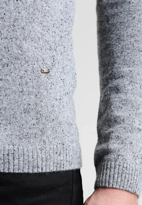 Bertoni Stickad Tröja Gråmelerad Begagnad