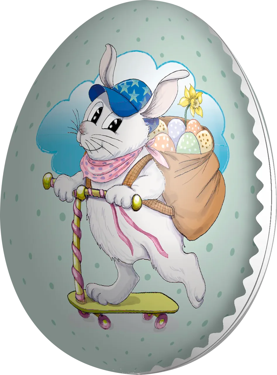 2 x Dekorativt Påskägg för Present och Prydnad