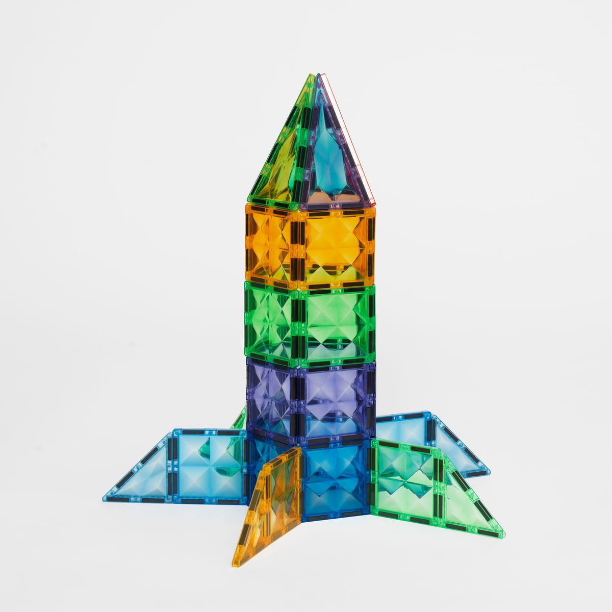 Magnetiska Byggplattor 100-Delars Megakit